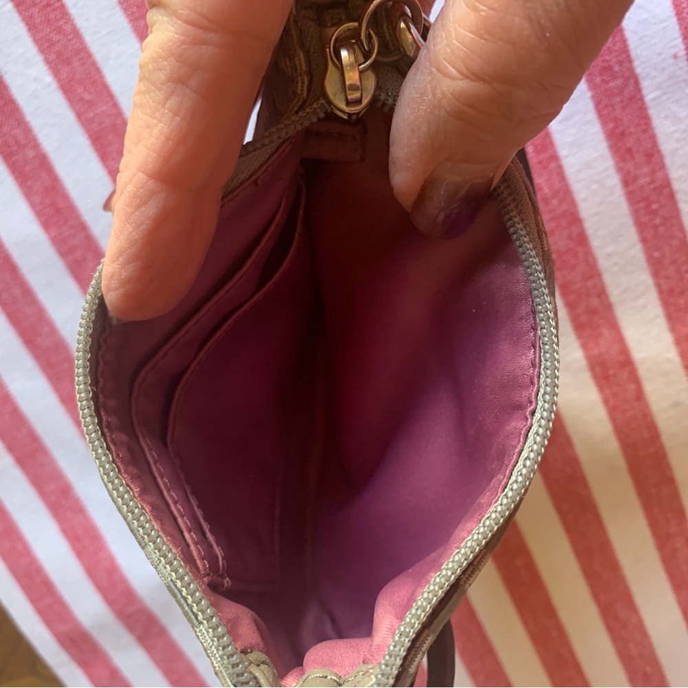 Coach Gray Patterned Wristlet - Picture 7 of 8